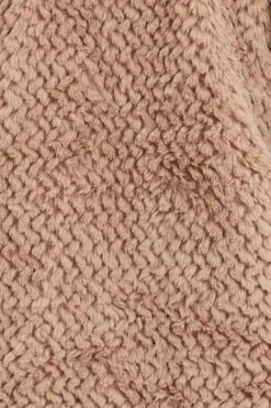 Brown Faux Fur Jacket Long Sleeve -Modern Fashion Shop jacket brown faux fur jacket long sleeve 32966638764225