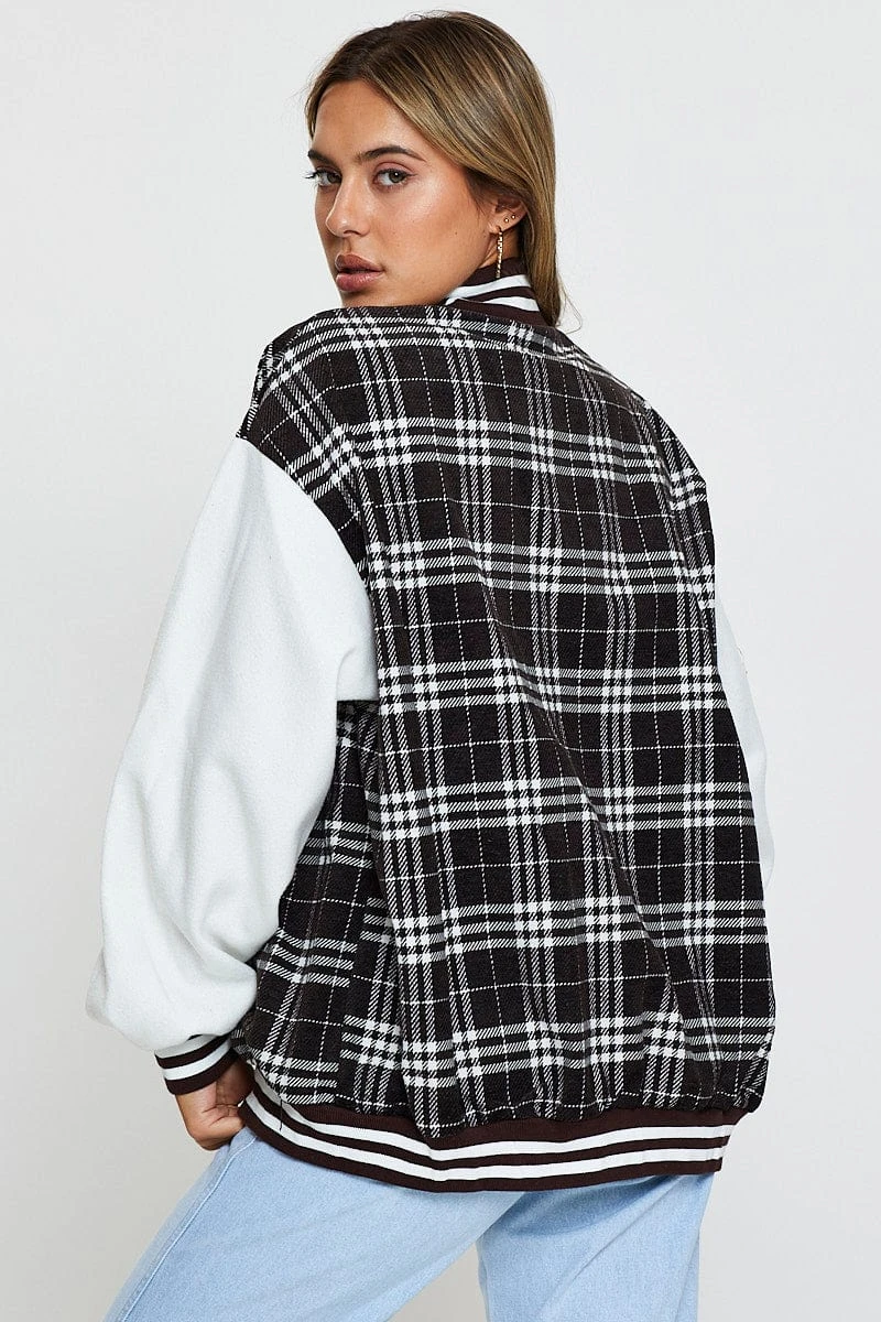 Check Oversized Jacket Long Sleeve 7 Check Oversized Jacket Long Sleeve - Image 5
