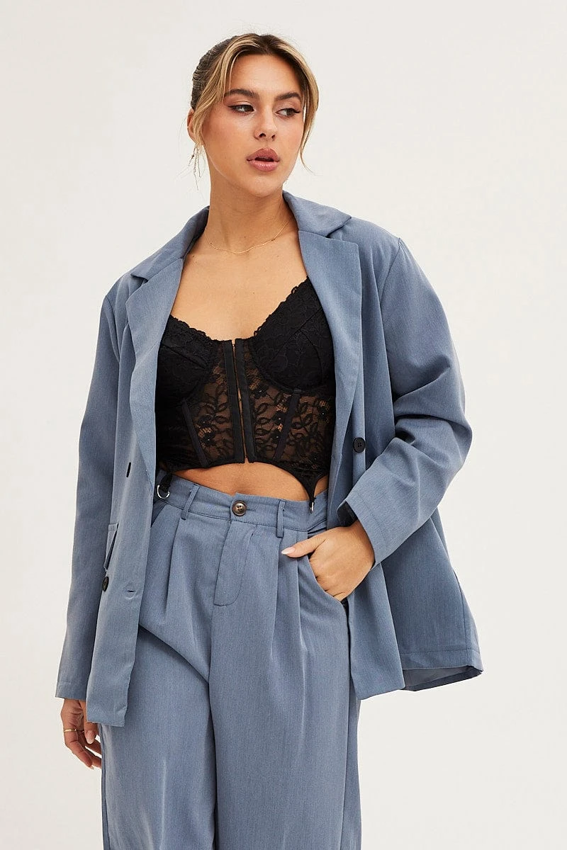 Grey Oversized Blazer 4 Grey Oversized Blazer - Image 2