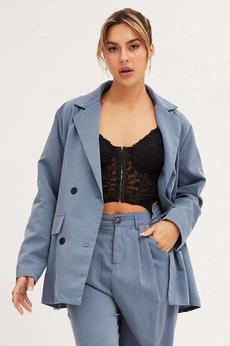 Grey Oversized Blazer 6 Grey Oversized Blazer - Image 4