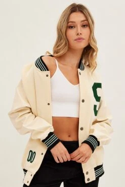 Green Jacket Long Sleeve -Modern Fashion Shop jc11719 f5 khaki 3