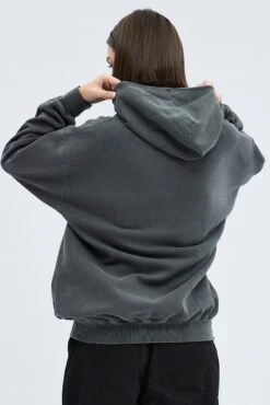 Grey Graphic Sweater Long Sleeves -Modern Fashion Shop jc1846a 84w charcoal 5