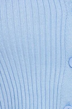 Sky Blue Knit Cardigan Short Sleeve -Modern Fashion Shop kn1018a 40jb sky blue 6