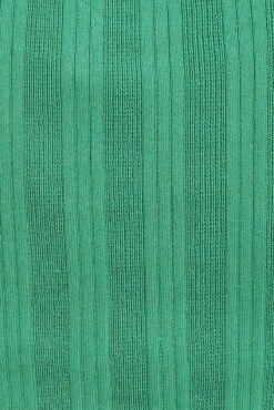 Green Long Sleeve Rib Knit Cardigan -Modern Fashion Shop kn1575 40j jade 6