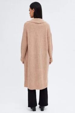 Beige Longline Cardigan 12 Beige Longline Cardigan -Modern Fashion Shop kn1717 45jb beige 5