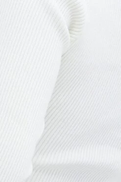 White Collar Detail Cardigan -Modern Fashion Shop kn1801 40j white 6