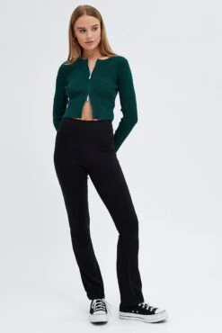 Green Knit Cardigan Zip Up -Modern Fashion Shop kn1937 40jb hunter 2 025f8ab6 b1cd 4794 97c0 2b3ac6edb42e