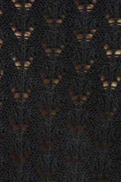 Black Crochet Knit Cardigan Long Sleeve -Modern Fashion Shop kn2224 41jb black 6