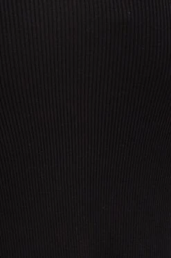 Black Slit Kint Midi Skirt -Modern Fashion Shop knit skirt black slit kint midi skirt 32966695420097