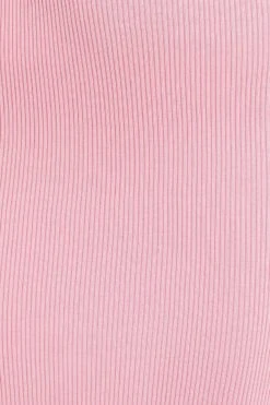 Pink Slit Kint Midi Skirt -Modern Fashion Shop knit skirt pink slit kint midi skirt 32966691651777