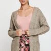 Beige Knit Cardigan Long Sleeve Relaxed Cable -Modern Fashion Shop lgline cardigan camel knit cardigan long sleeve relaxed cable 32965140447425