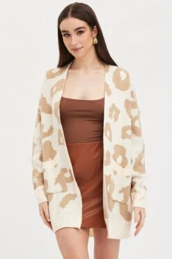 Print Knit Cardigan -Modern Fashion Shop lgline cardigan print knit cardigan 32967225311425