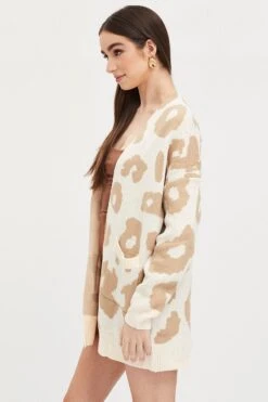 Print Knit Cardigan -Modern Fashion Shop lgline cardigan print knit cardigan 32967225376961