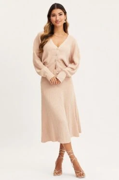 Black Oatmeal Ma Knit Skirt Midi High Rise -Modern Fashion Shop midi a line black oatmeal ma knit skirt midi high rise 32885852307649