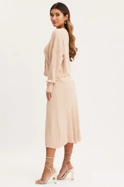 Black Oatmeal Ma Knit Skirt Midi High Rise -Modern Fashion Shop midi a line black oatmeal ma knit skirt midi high rise 32980778516673