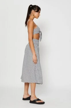 Check Midi Skirt -Modern Fashion Shop midi a line check midi skirt 32966676414657