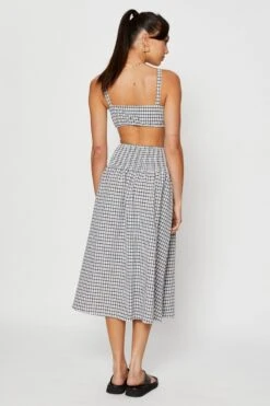 Check Midi Skirt -Modern Fashion Shop midi a line check midi skirt 32966676480193