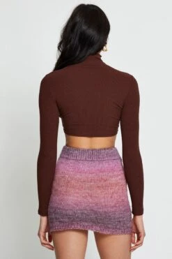 Pink Knit Skirt Mini -Modern Fashion Shop midi mw bodycon pink knit skirt mini 32966798737601