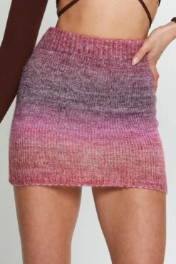 Pink Knit Skirt Mini -Modern Fashion Shop midi mw bodycon pink knit skirt mini 32966798770369