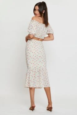 Print Midi Skirt High Waist -Modern Fashion Shop midi pencil print midi skirt high waist 33007096037569