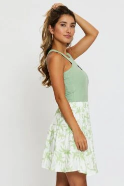 Print Flare Skirt Mini High Rise -Modern Fashion Shop midi skater print flare skirt mini high rise 33007120351425