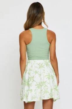 Print Flare Skirt Mini High Rise -Modern Fashion Shop midi skater print flare skirt mini high rise 33007120384193