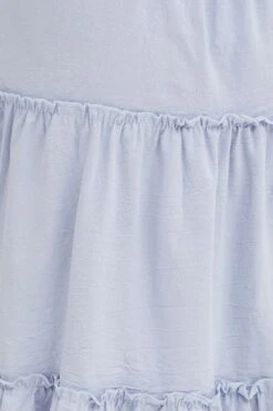 Blue Tiered Midi Skirt -Modern Fashion Shop midi skirt blue tiered midi skirt 32981037121729