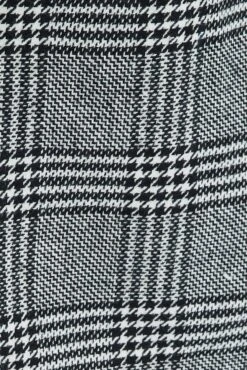 Black Check Belted Coat Knee Length Long Sleeve -Modern Fashion Shop oj1195 66w check 6