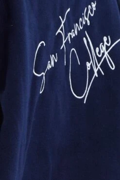 Blue Varsity Jacket Long Sleeves Embroidery Details -Modern Fashion Shop oj1343 34m navy 6