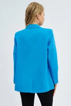 Blue Workwear Jacket Long Sleeve -Modern Fashion Shop oj9025 36m blue 5