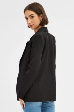 Black Oversized Blazer -Modern Fashion Shop oj9028bx 34wb black 5