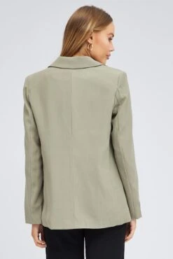 Green Blazer Long Sleeve -Modern Fashion Shop oj9130 33wb sage 5