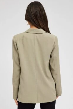 Green Jacket Long Sleeve Collar Neck 12 Green Jacket Long Sleeve Collar Neck -Modern Fashion Shop oj9130a 33wb khaki 5