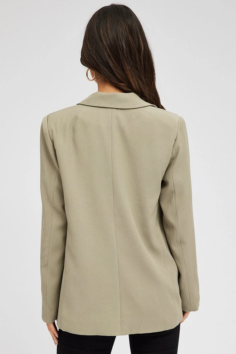 Green Jacket Long Sleeve Collar Neck 7 Green Jacket Long Sleeve Collar Neck - Image 5