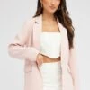 Pink Jacket Long Sleeve Collar Neck -Modern Fashion Shop oj9130a 33wb pale pink 1
