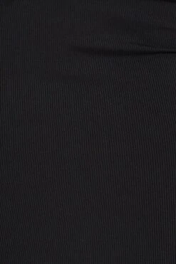 Black Ribbed Bodycon Midi Skirt -Modern Fashion Shop short mw bodycon black ribbed bodycon midi skirt 32966680477889