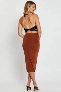 Brown Midi Skirt Bodycon -Modern Fashion Shop short mw bodycon brown midi skirt bodycon 32966677823681