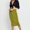 Green Midi Skirt Bodycon