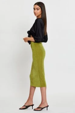 Green Midi Skirt Bodycon -Modern Fashion Shop short mw bodycon green midi skirt bodycon 32966679429313