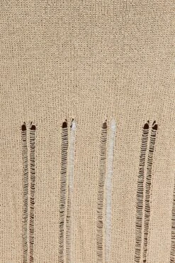 Beige Midi Skirt High Waisted A-line Ladder Knit -Modern Fashion Shop sl6061x 40cb stone 6