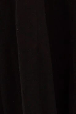 Black Linen Blend Waist Tie Slip Midi Skirt -Modern Fashion Shop sm0006 36b black 6