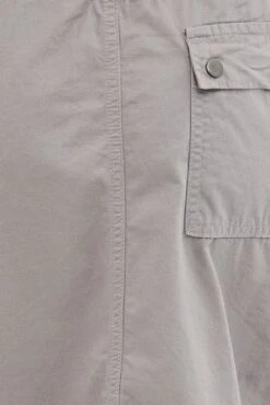 Grey Midi Skirt Mid Rise Cargo Drawstring Elastic Waist -Modern Fashion Shop sm0138 84cb grey 6