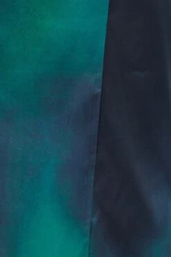 Green Print Midi Skirt High Waisted A-line Panelled Satin -Modern Fashion Shop sm0151x 36cb print 6