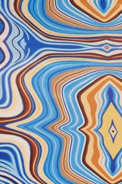 Blue Abstract Abstract Midi Skirt -Modern Fashion Shop sm12944x f3 abstract 6