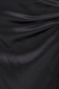 Black Twist Midi Skirt -Modern Fashion Shop sm12980 f3 black 6