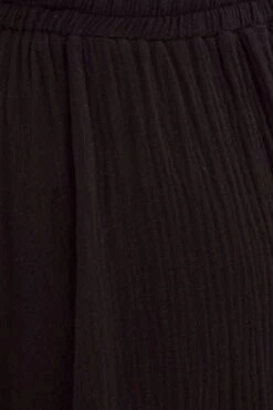 Black Asymmetrical Hem Tie Waist Midi Skirt -Modern Fashion Shop sm1437 34nb black 6