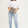 Blue Denim Jean High Rise Straight