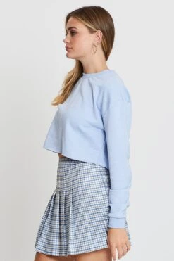 Blue Long Sleeve Sweat 11 Blue Long Sleeve Sweat -Modern Fashion Shop sweatcrop blue long sleeve sweat 32967437942977