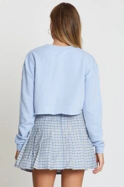 Blue Long Sleeve Sweat 12 Blue Long Sleeve Sweat -Modern Fashion Shop sweatcrop blue long sleeve sweat 32967437975745