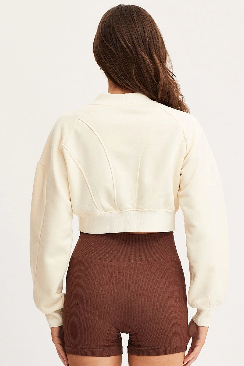 White Crop Sweater 13 White Crop Sweater - Image 11